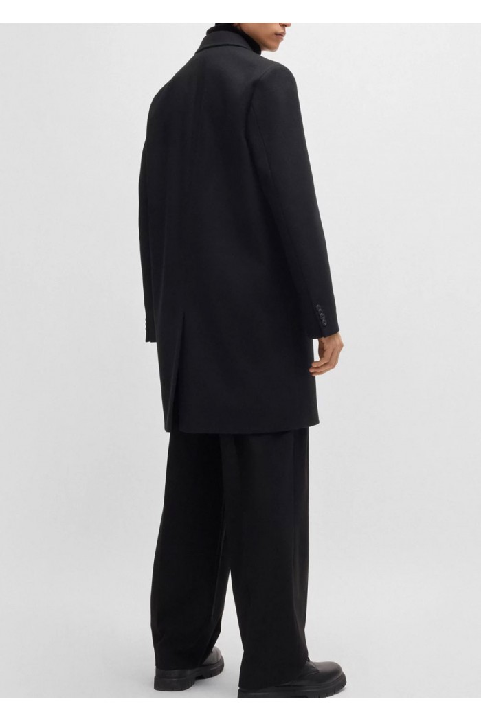Regular-fit coat in a wool blend