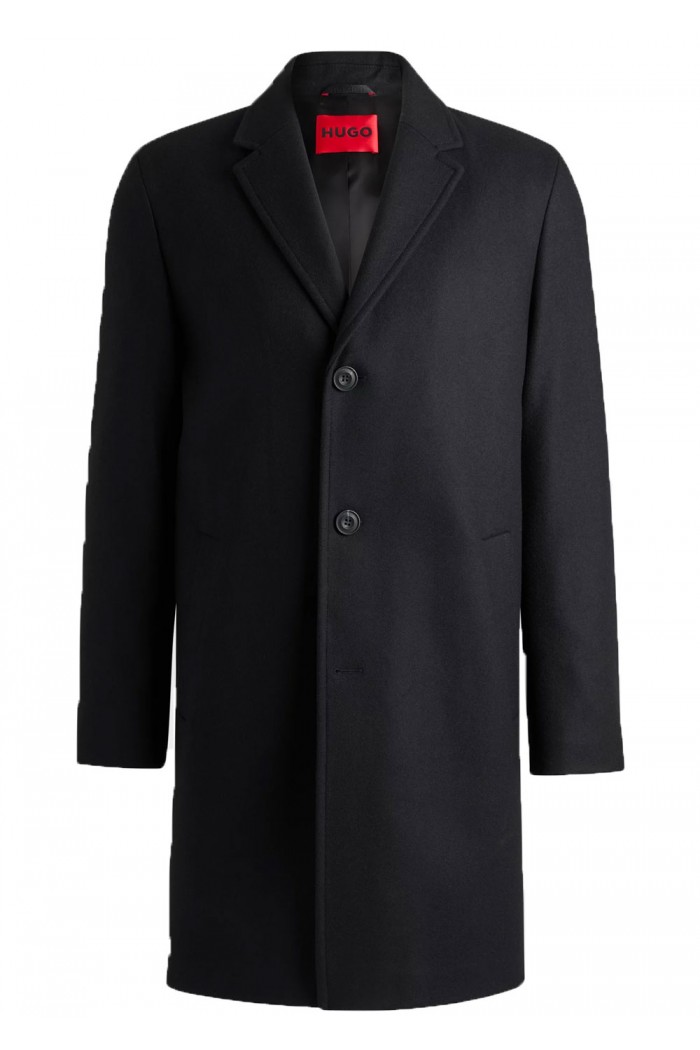 Regular-fit coat in a wool blend
