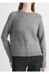 Crew-neck sweater in stretch fabric