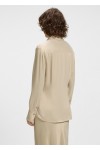 Regular-fit blouse in satin