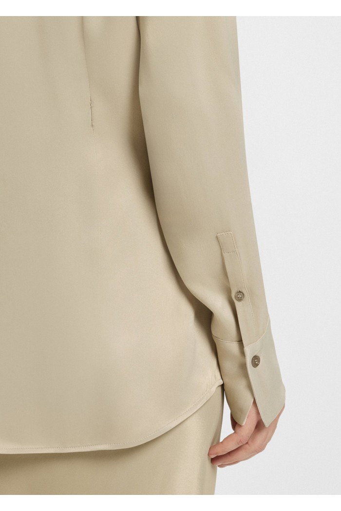 Regular-fit blouse in satin