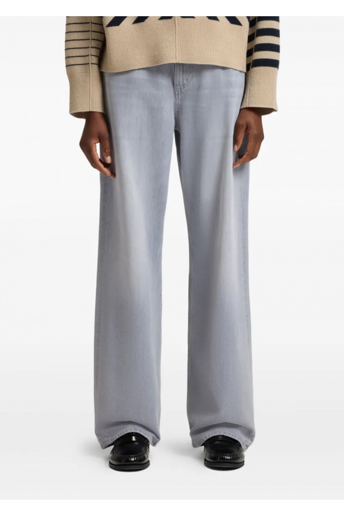 Relaxed-fit jeans in grey-blue denim