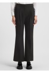 Regular-fit trousers in stretch fabric with wide leg