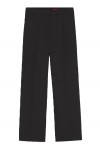 Regular-fit trousers in stretch fabric with wide leg