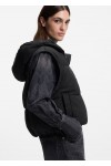 Water-repellent padded jacket with detachable sleeves and scarf Water-repellent padded jacket with detachable sleeves and scarf