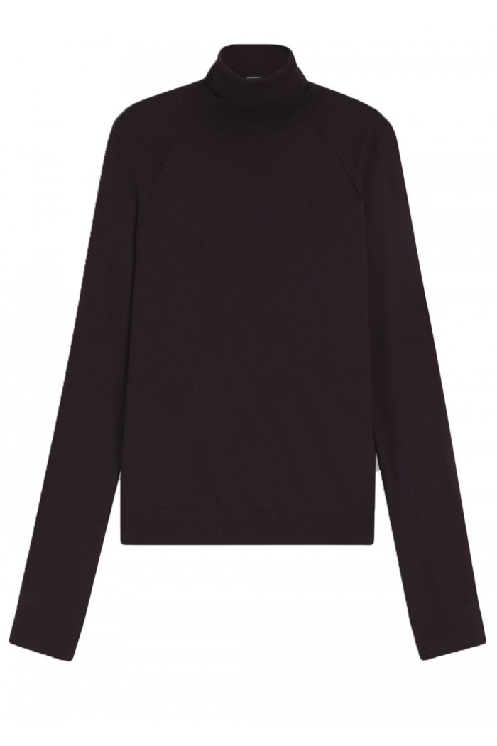 Rollneck sweater in merino wool