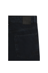 Wide-leg jeans in blue-black rigid denim