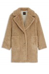 Teddy coat with adjustable collar