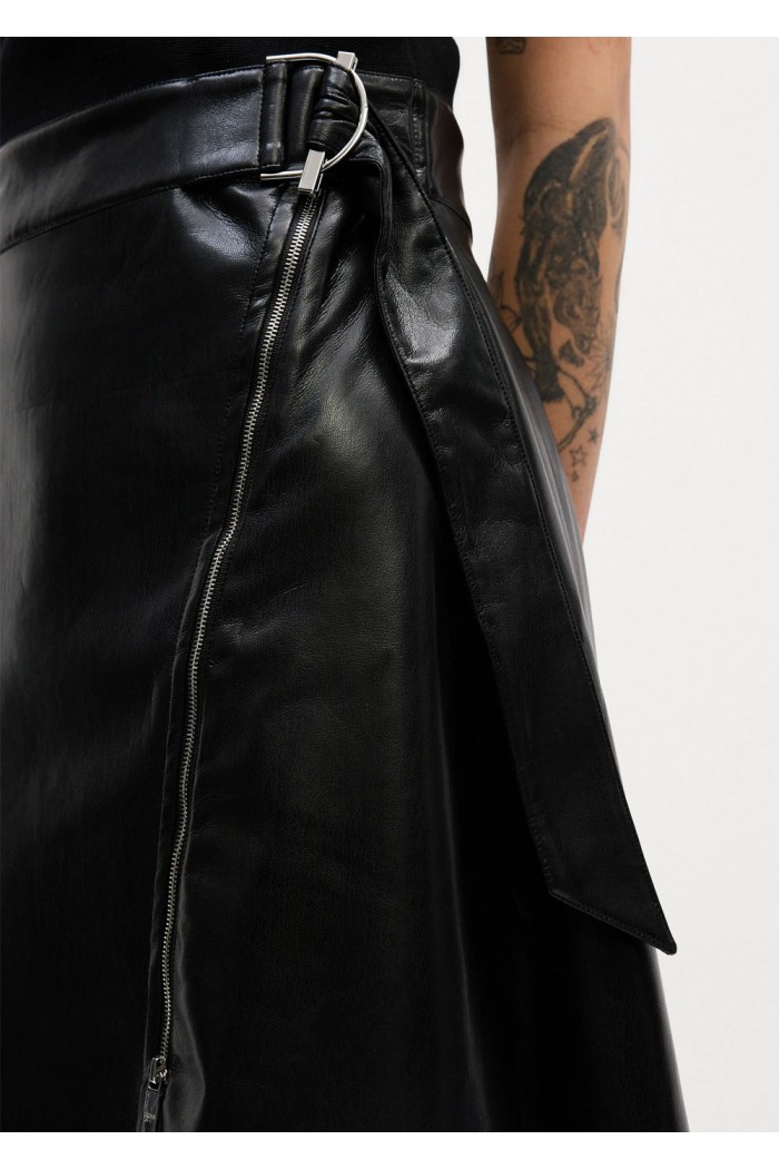 Flederi Mixed Media Midi Dress