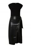 Flederi Mixed Media Midi Dress