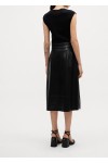 Flederi Mixed Media Midi Dress