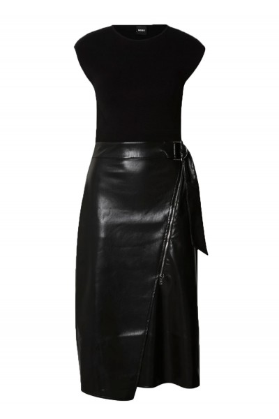 Flederi Mixed Media Midi Dress