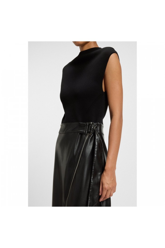 Flederi Mixed Media Midi Dress