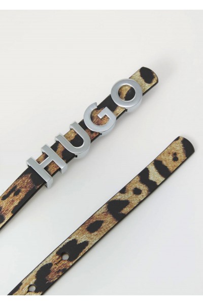 Leather Belt Zula-Leo Leopard Print