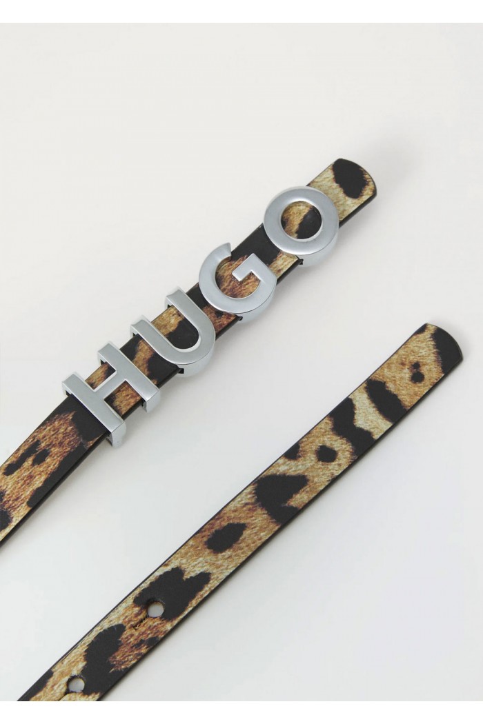 Leather Belt Zula-Leo Leopard Print