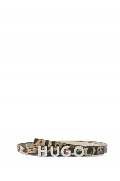 Leather Belt Zula-Leo Leopard Print