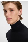 Regular-fit rollneck sweater in virgin wool