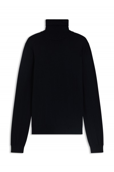 Regular-fit rollneck sweater in virgin wool