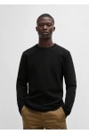 Cotton-blend T-shirt with waffle structure