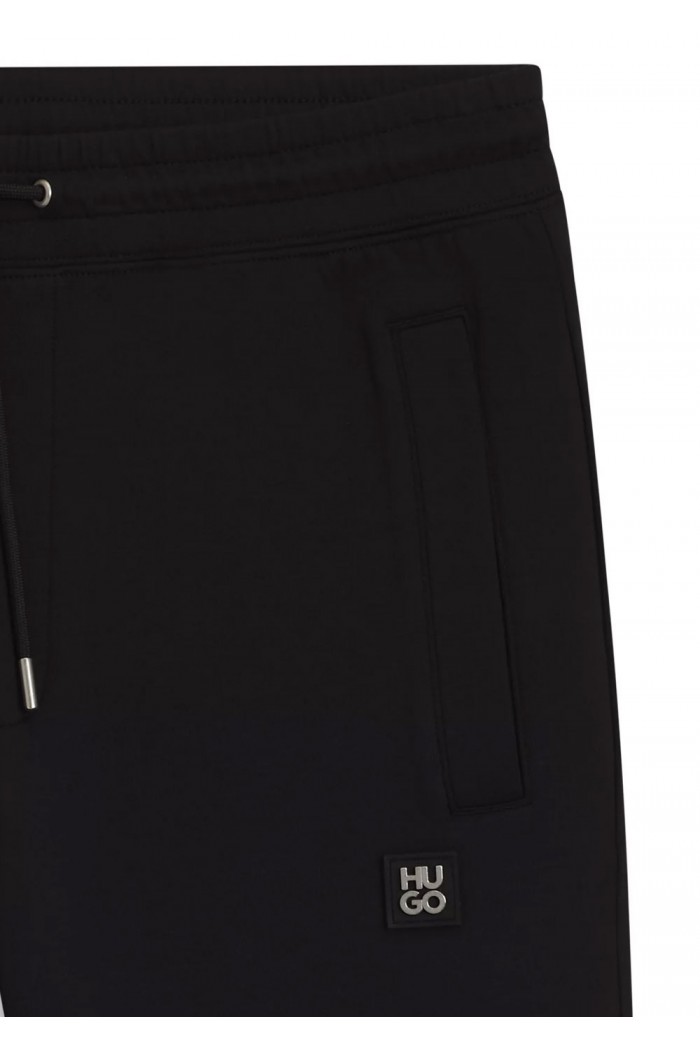 Cotton tracksuit bottoms with stacked logo