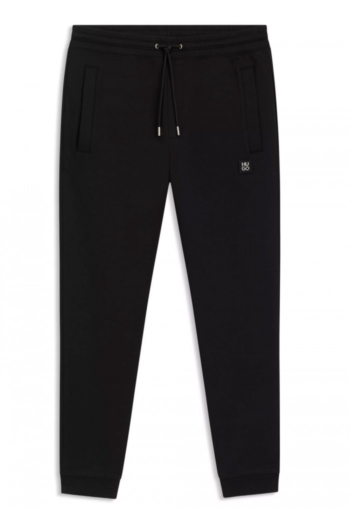 Cotton tracksuit bottoms with stacked logo