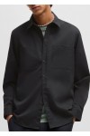 Relaxed-fit shirt in soft twill with Kent collar