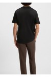 Cotton-jersey T-shirt with herringbone logo