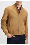 Regular-fit jacket in suede