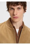 Regular-fit jacket in suede