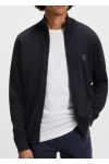 Knitted jacket in cotton and cashmere