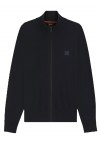 Knitted jacket in cotton and cashmere