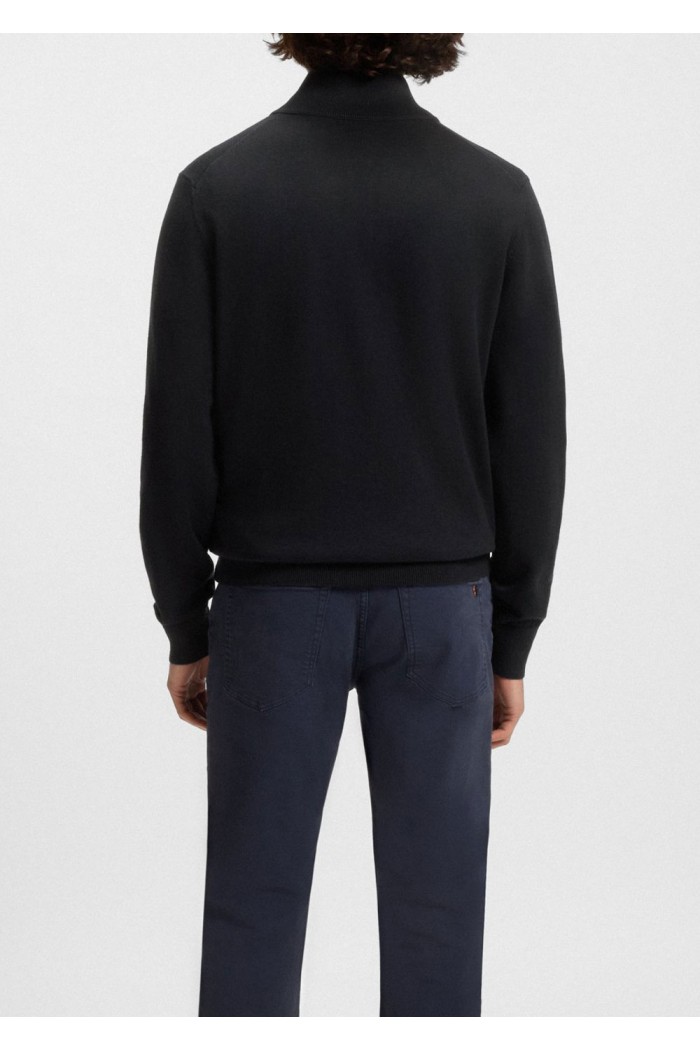 Knitted jacket in cotton and cashmere