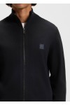 Knitted jacket in cotton and cashmere
