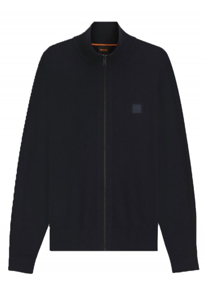 Knitted jacket in cotton and cashmere