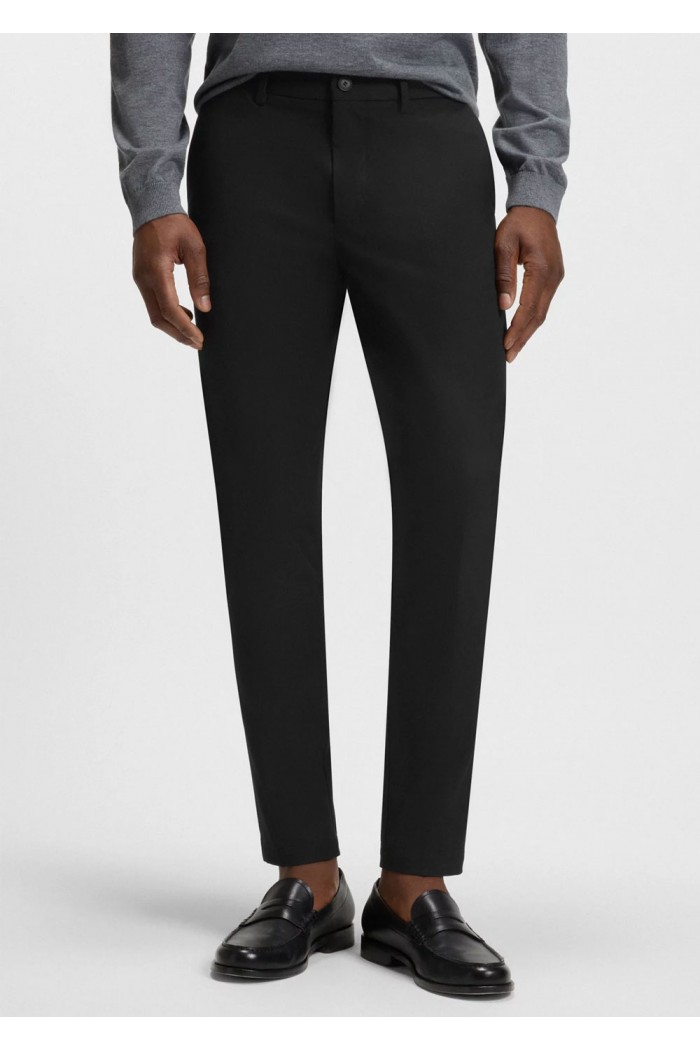 Slim-fit pants in a stretch-cotton Black
