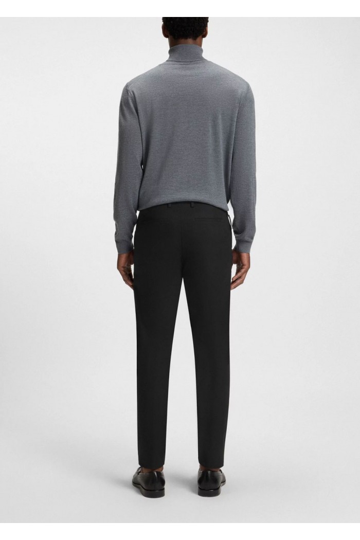 Slim-fit pants in a stretch-cotton Black
