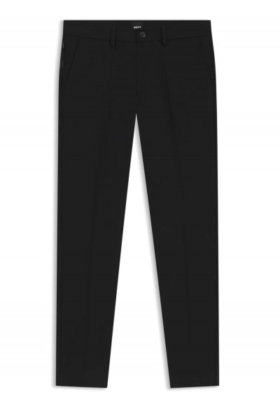 Slim-fit pants in a stretch-cotton Black