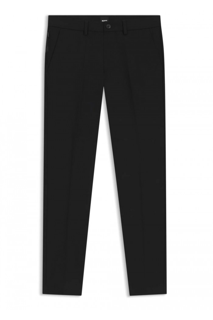 Slim-fit pants in a stretch-cotton Black