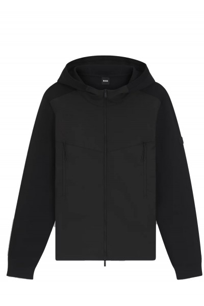 Regular-fit hooded jacket with weather protection