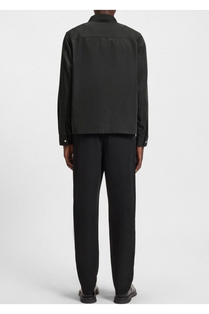 Oversize-fit shirt in water-repellent canvas