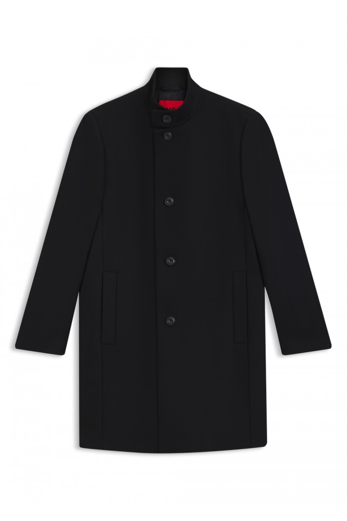 Regular-fit coat in a wool blend