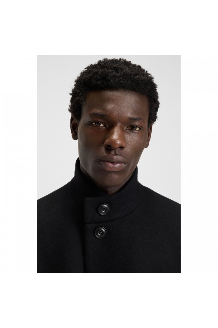 Regular-fit coat in a wool blend