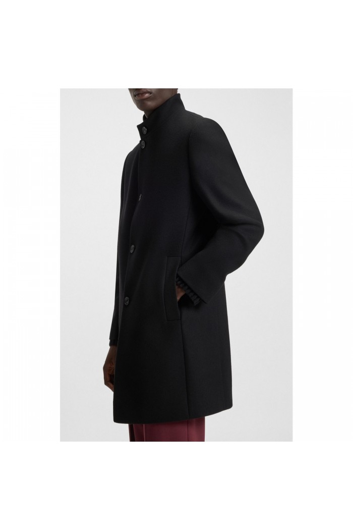 Regular-fit coat in a wool blend
