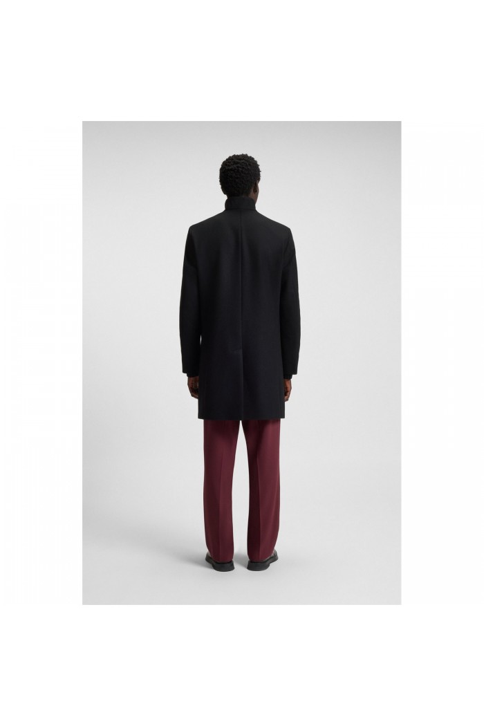 Regular-fit coat in a wool blend