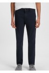 Slim-fit pants in stretch cotton