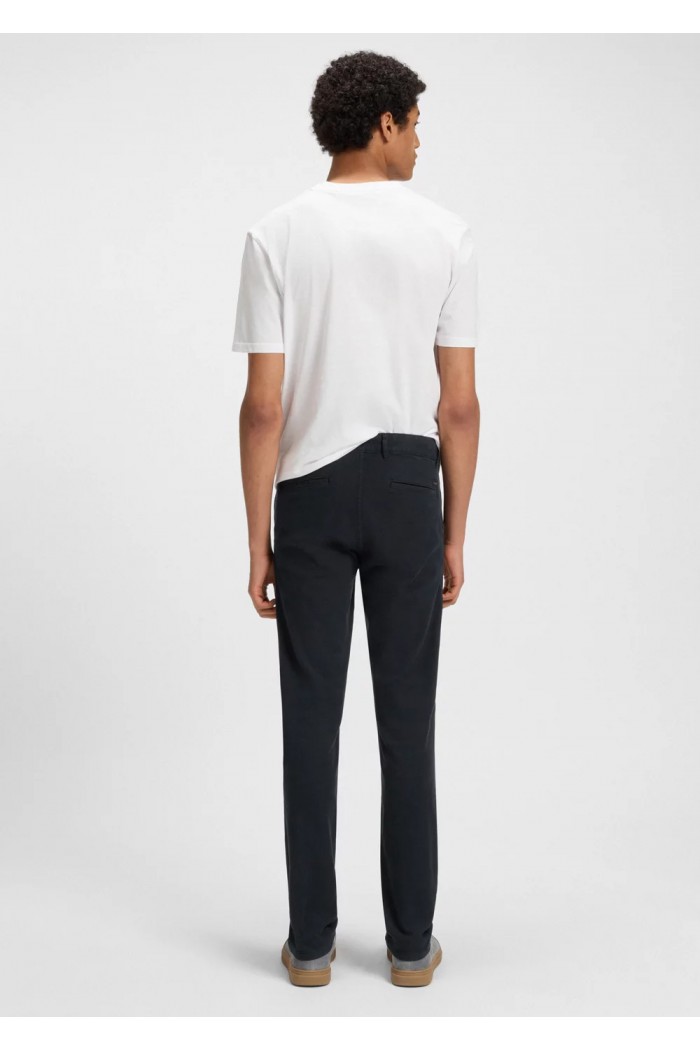 Slim-fit pants in stretch cotton