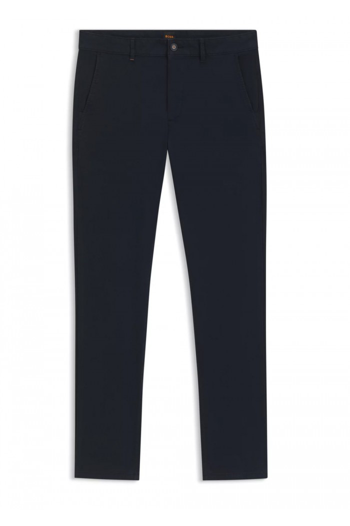 Slim-fit pants in stretch cotton