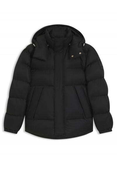 Water-repellent jacket with monogram jacquard Water-repellent jacket with monogram jacquard