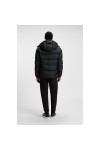 Water-repellent jacket with monogram jacquard