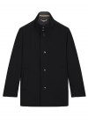 Relaxed-fit coat in wool and cashmere